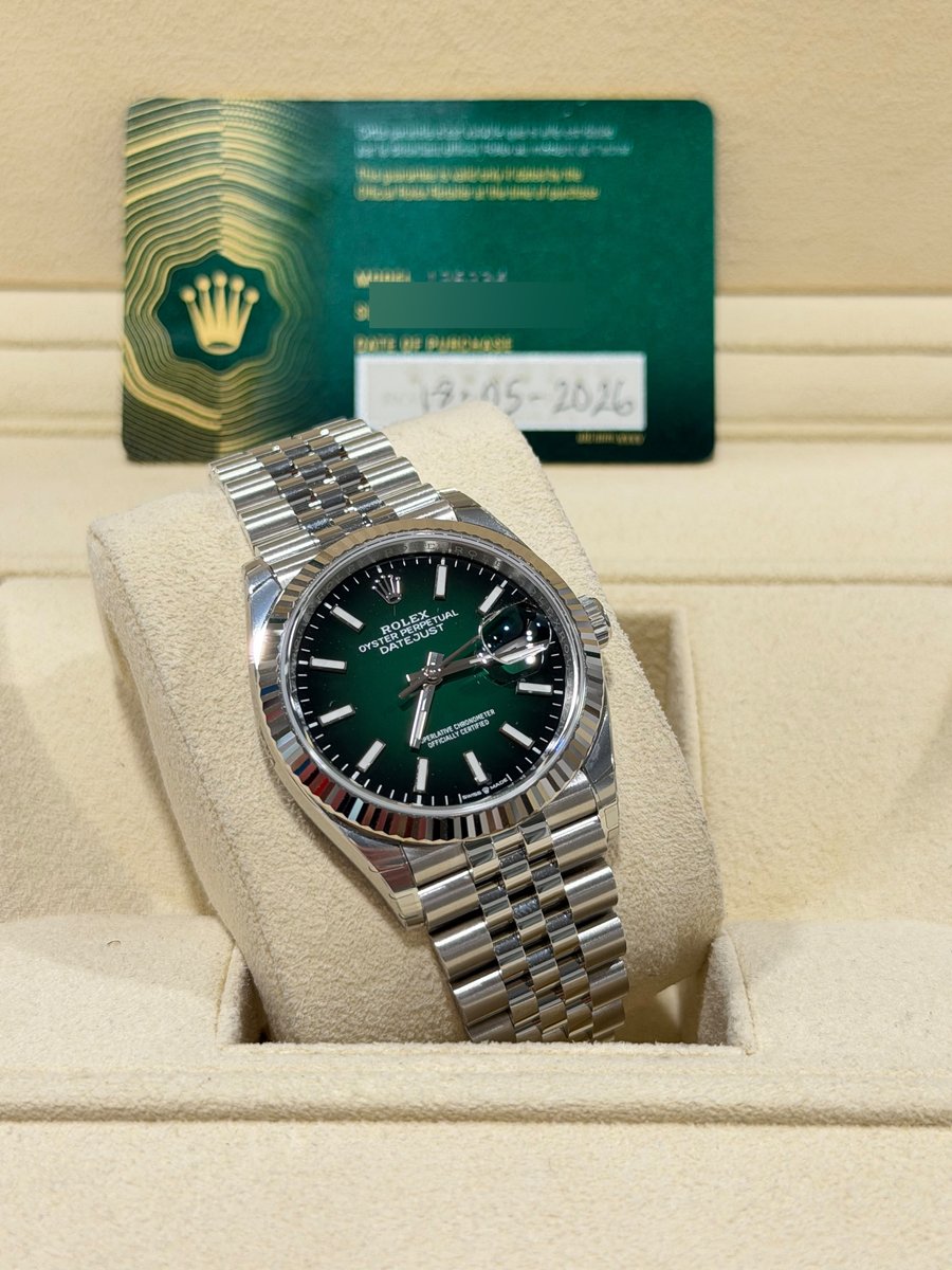 Rolex Datejust 36 126234, green ombre