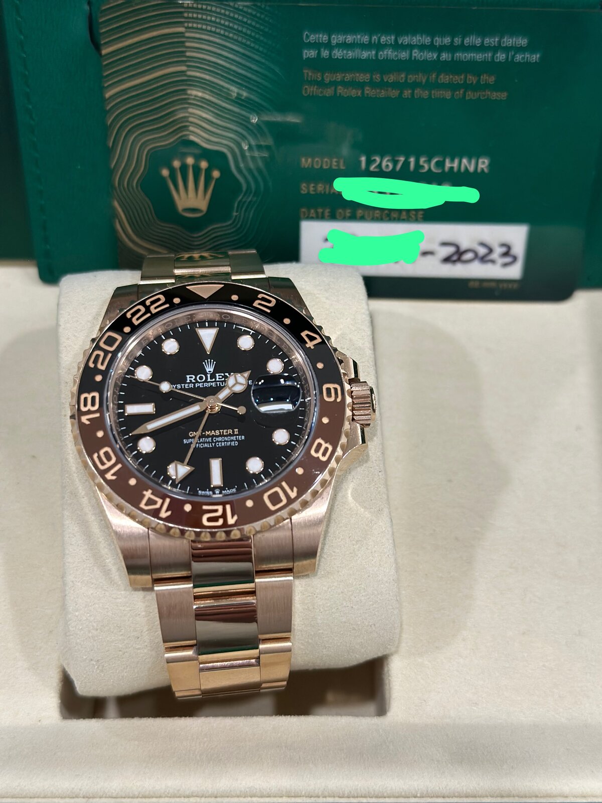 Rolex GMT-Master II "Root Beer" 126715CHNR
