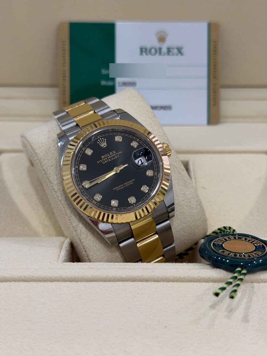 Rolex Datejust 41 126333, black diamond